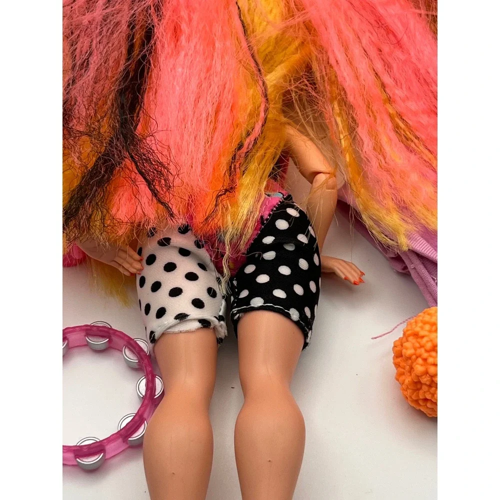 LOL Surprise OMG Remix Pop BB Fashion Doll Pink Yellow Hair Music Accessories
